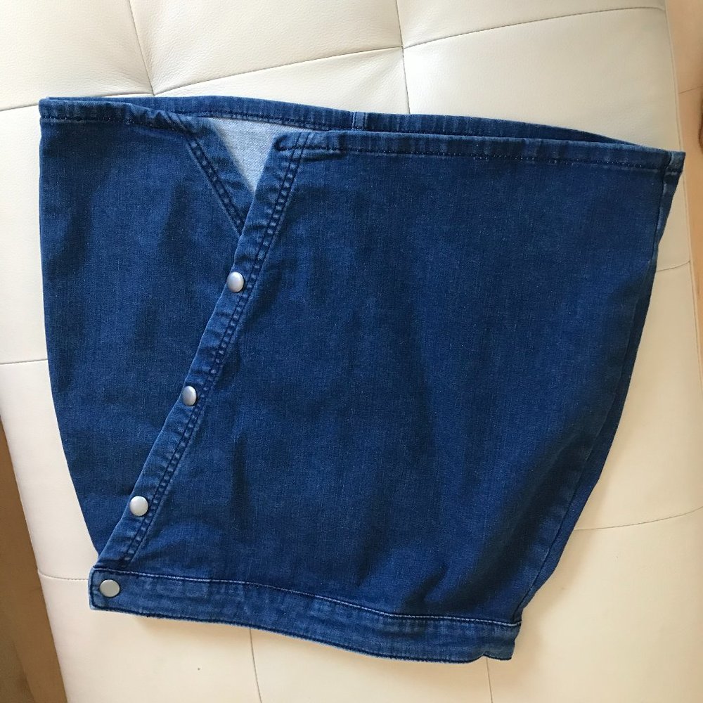 Free People Denim Mini-skirt